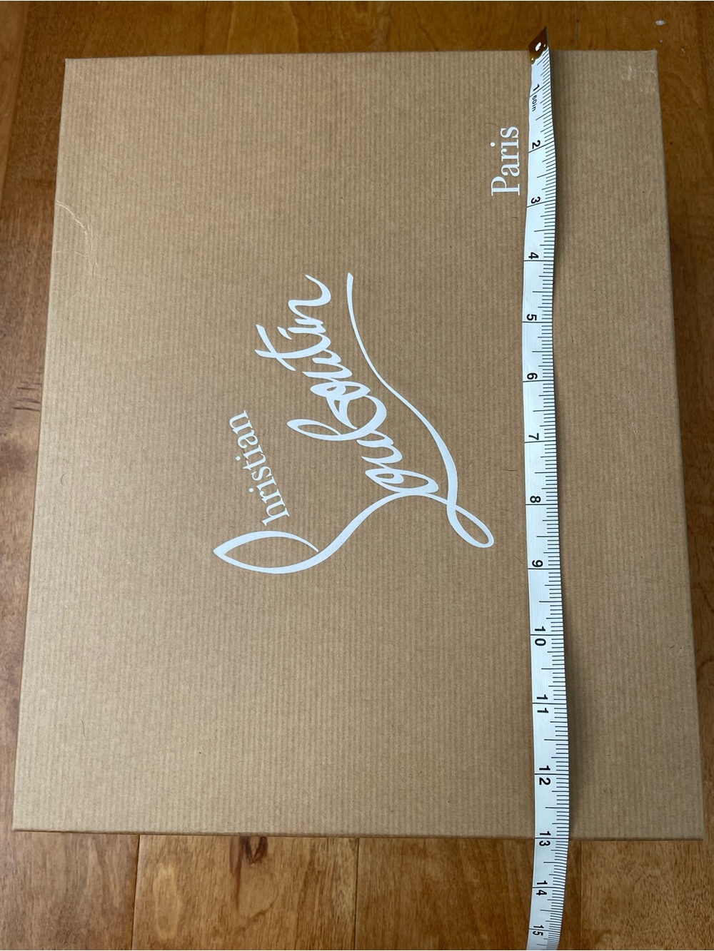 Christian Louboutin Brown Kraft Box with White Logo